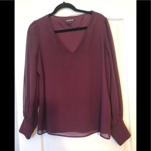 Plum Career blouse